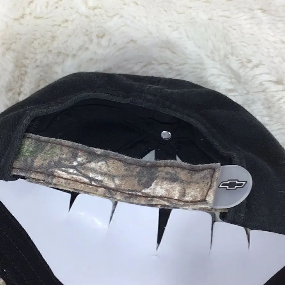 NEW Chevy Black and Camo print ball cap with Logo Script patch - Picture 11 of 11